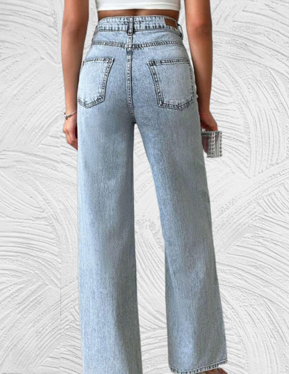 CLARISSA | Løse jeans med høy midje