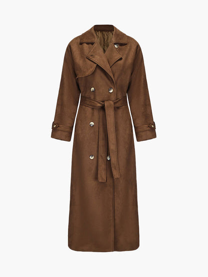 PARIS |  Suede Trenchcoat