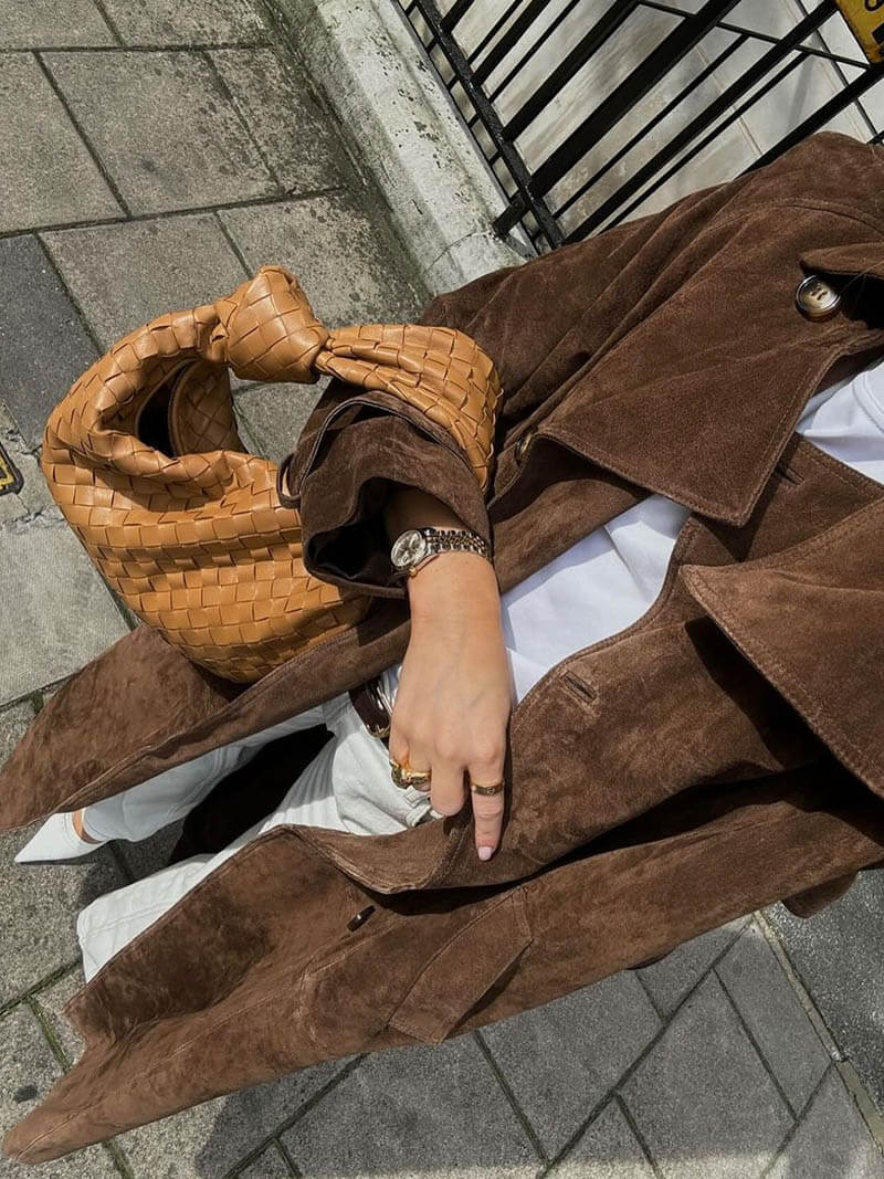 PARIS |  Suede Trenchcoat